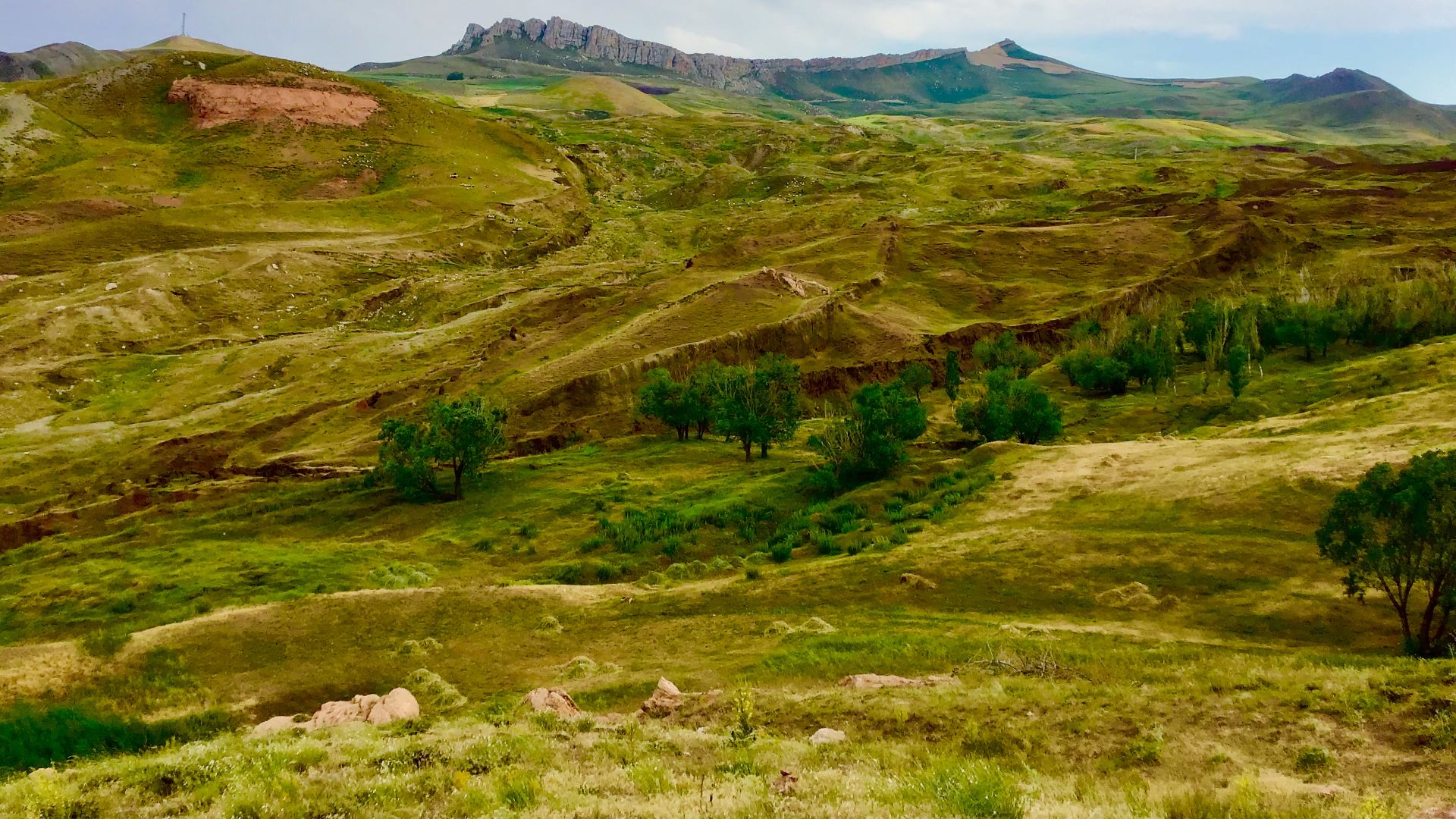 The Durupinar site from 2019, as seen from the Na’hum Gemisi visitor center bluff in the Agri region of eastern Turkey