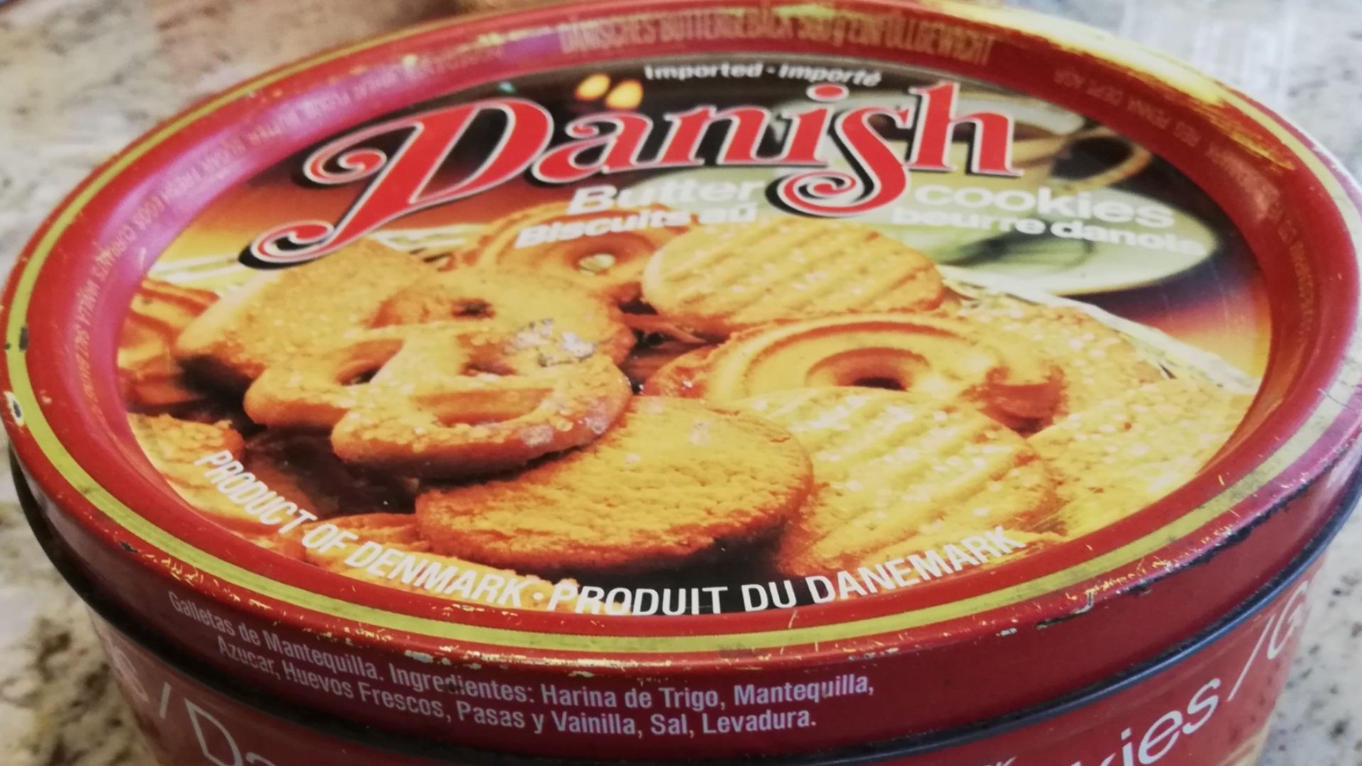 Tin box for Danish butter biscuits