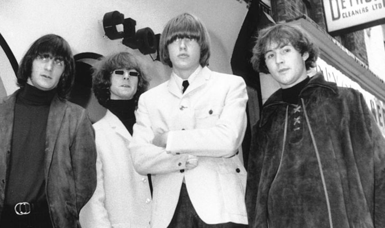 Chris Hillman, Gene Clark, Roger McGuinn, Michael Clarke and David Crosby of The Byrds, 1965