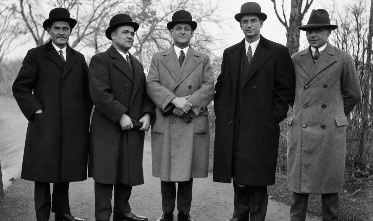 File:Men, bowler hat Fortepan 3524.jpg