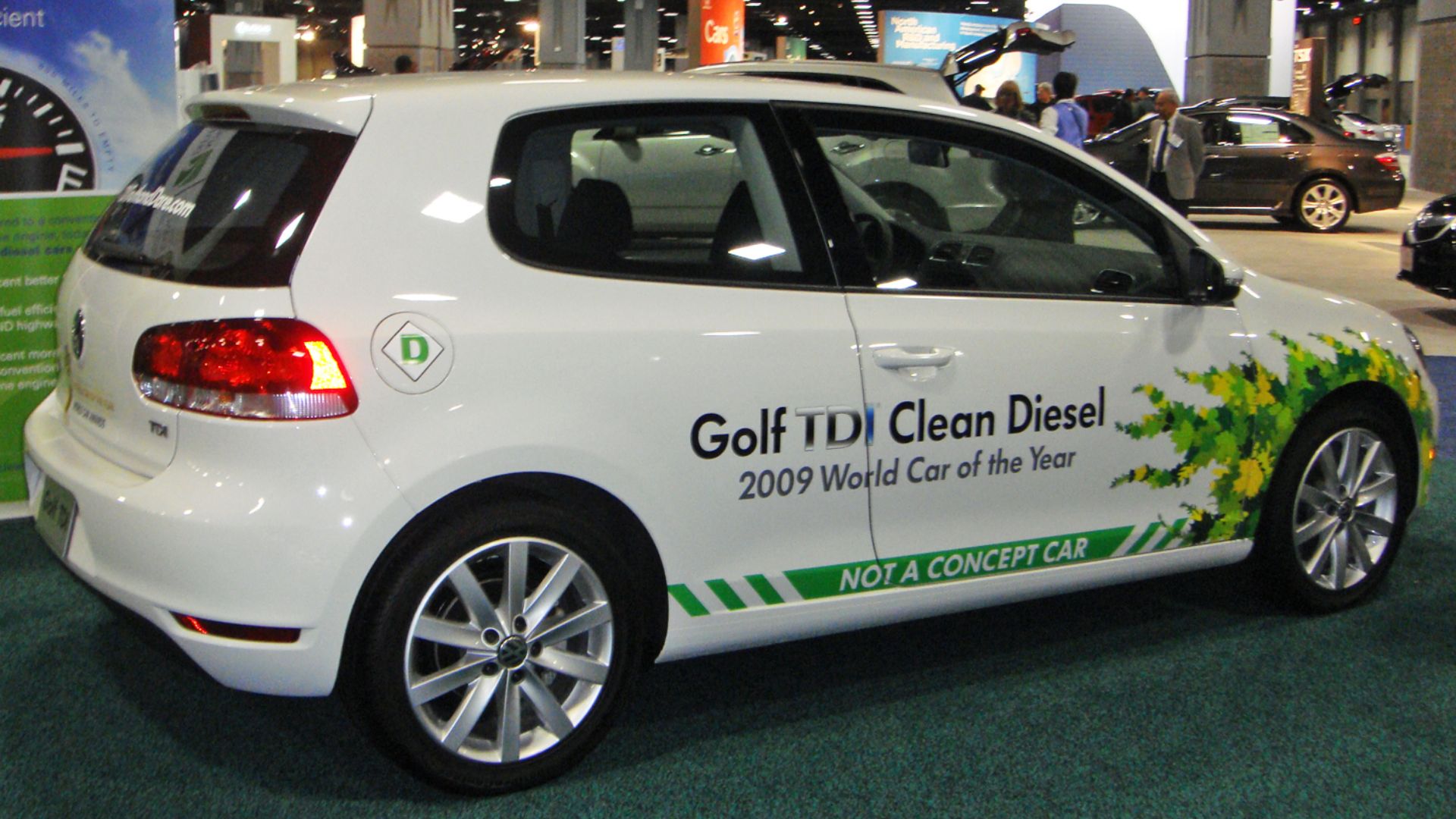 Lateral view VW Golf TDI clean diesel at the 2010 Washington Auto Show