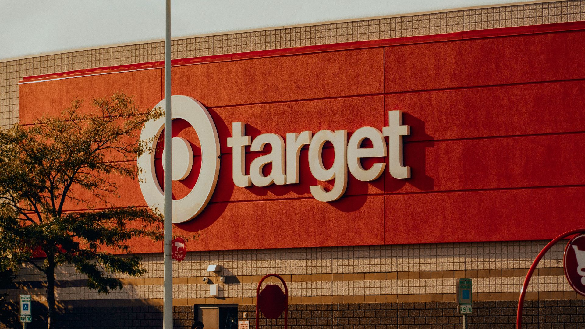 a target store with cars parked in front of it