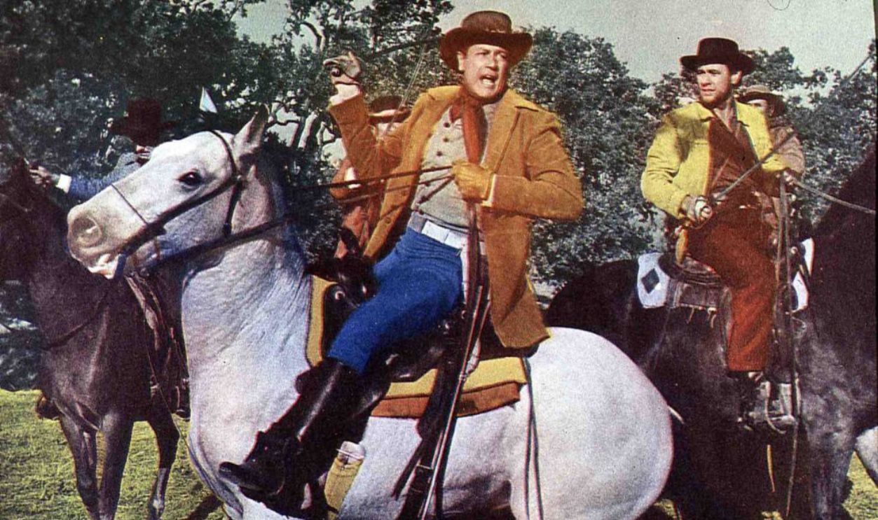 Kino. Der Held Von Texas, First Texan, The, Der Held Von Texas, First Texan, The, Joel McCrea Sam Houston (Joel McCrea), der Gouverneur von Tennessee, organisiert im Jahre 1832 Truppen für die Unabhängigkeit der Texaner von Mexiko., 1956.