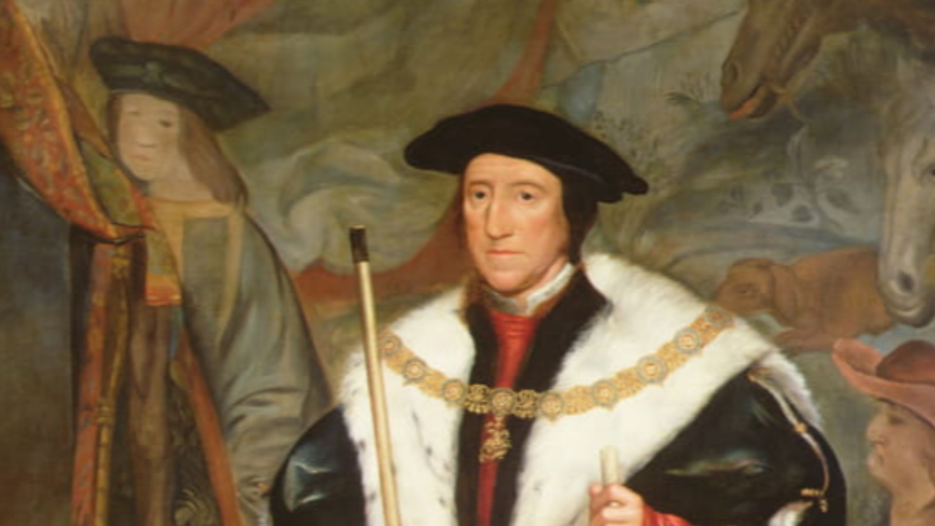Thomas Howard, 3rd Duke of Norfolk Wearing the Collar of the Garter, after Hans Holbein the Younger. Oil on canvas.