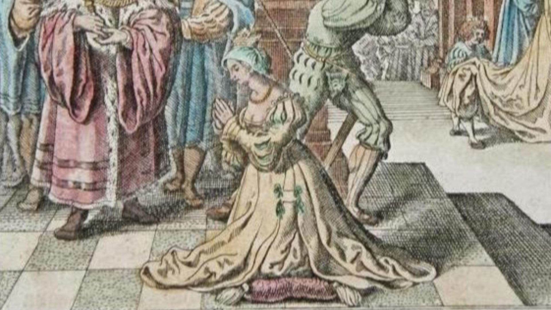 The beheading of Anne Boleyn, from BILDER SAALS, 1695.