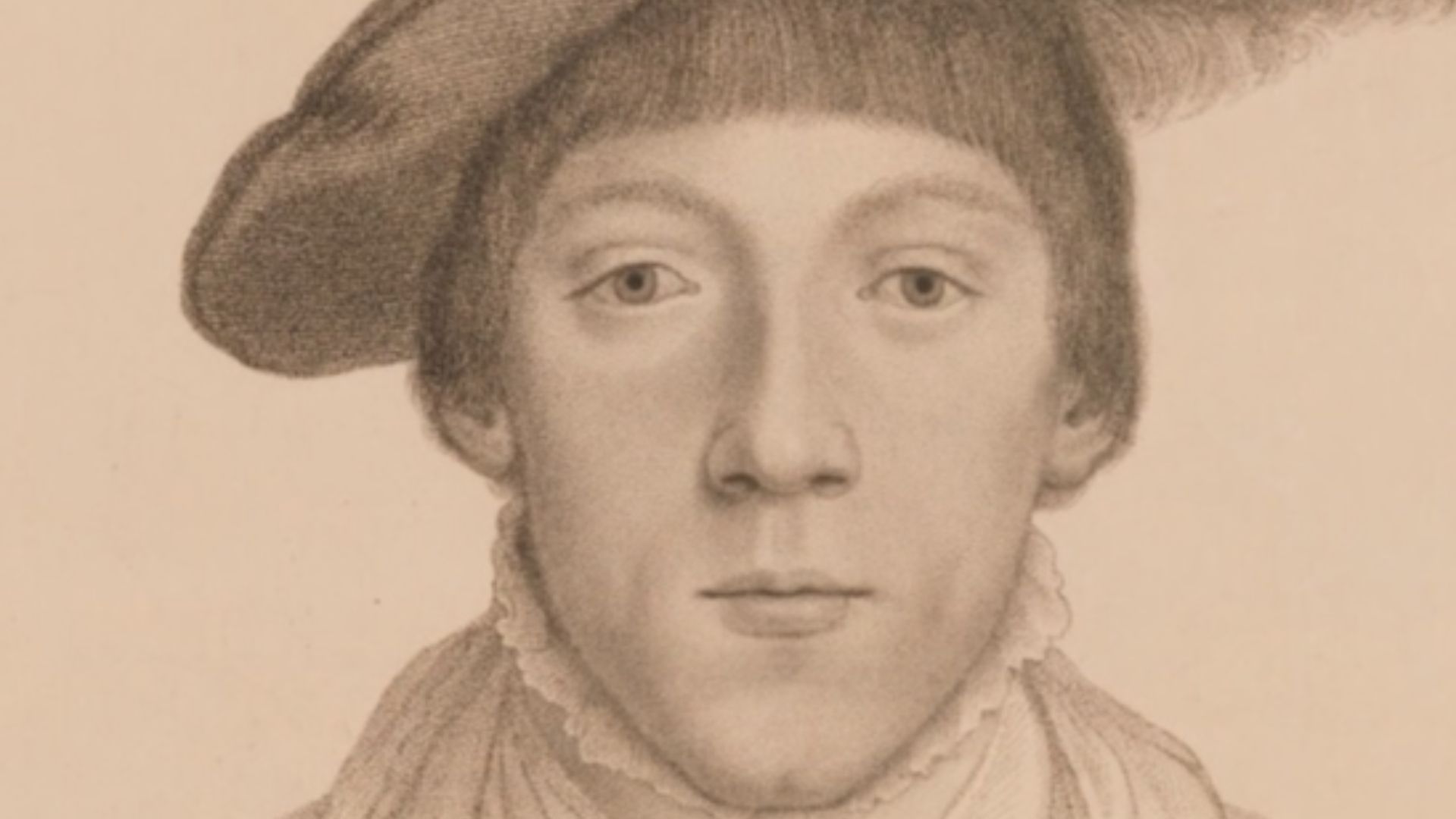 Howard, when he was still Earl of Surrey. Sketch by Hans Holbein the Younger. c. 1520s.