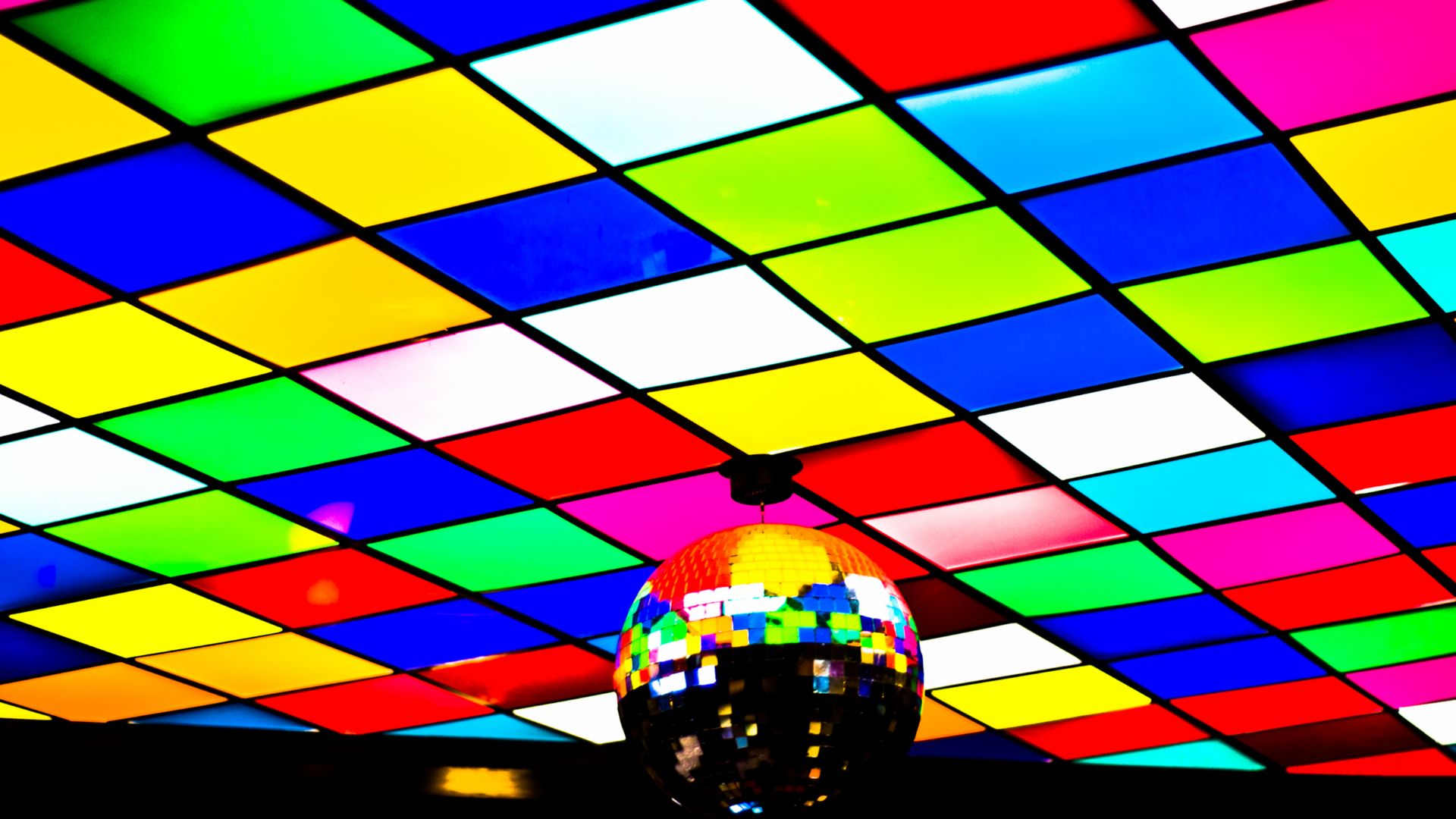 A roof of a disco in Arlington, Texas, United States.
