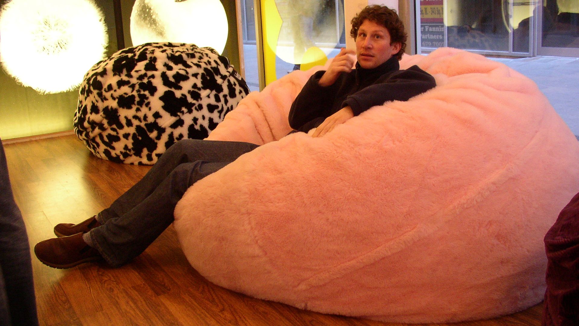 Bean bags in the Budda Bag Shop in Dublin.