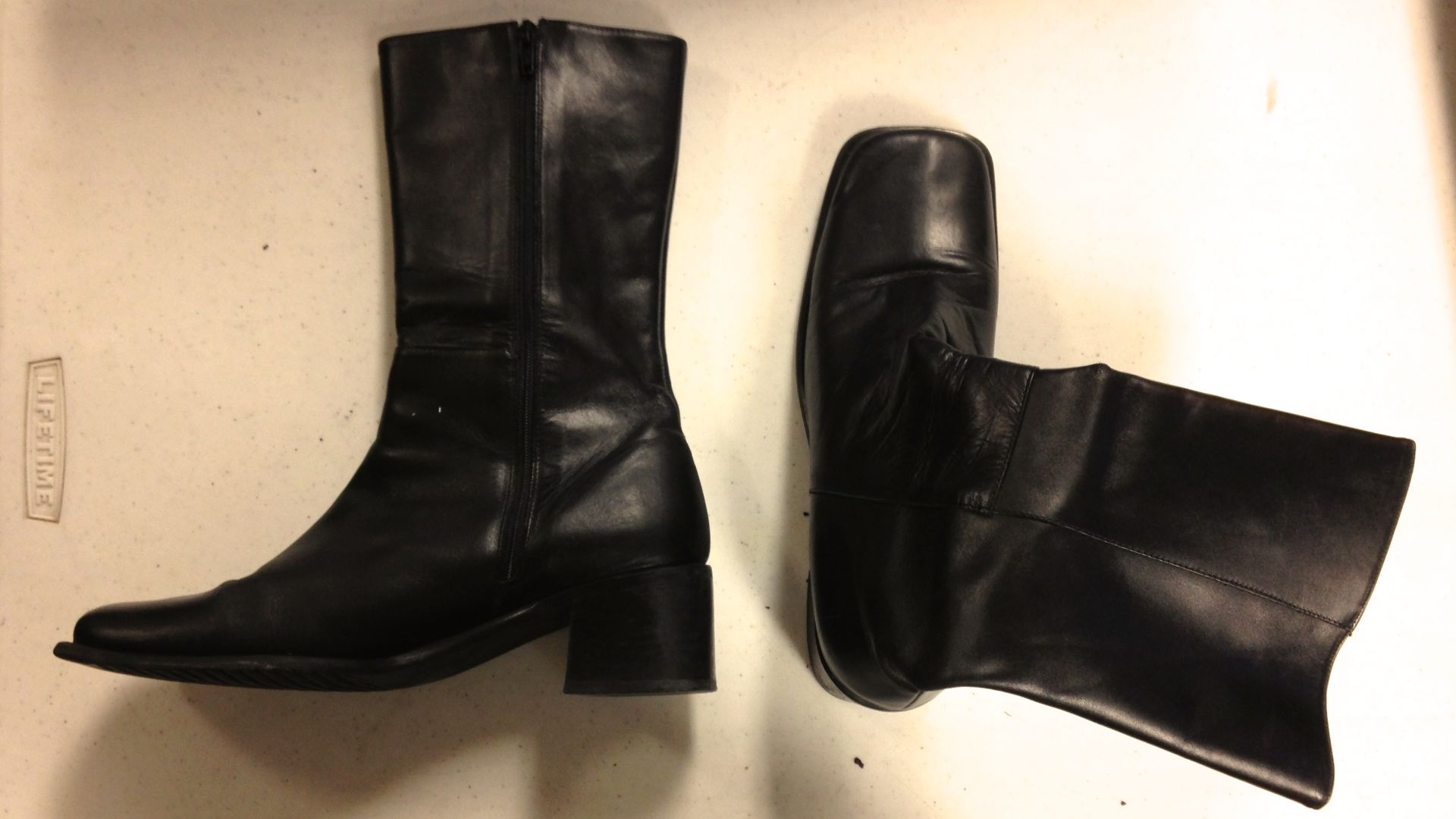 1960s-inspired go-go boots popular during the mid-late '90s.