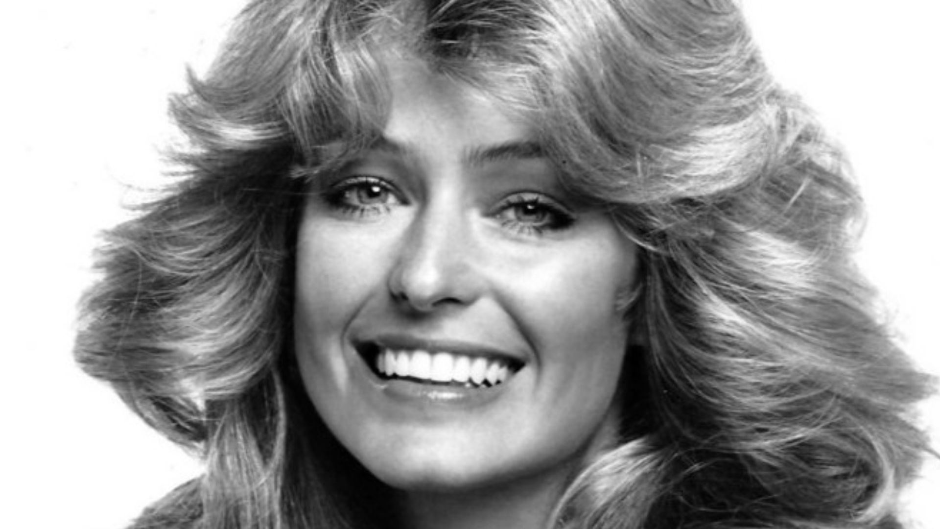 Photo of Farrah Fawcett from the television program Charlie's Angels.