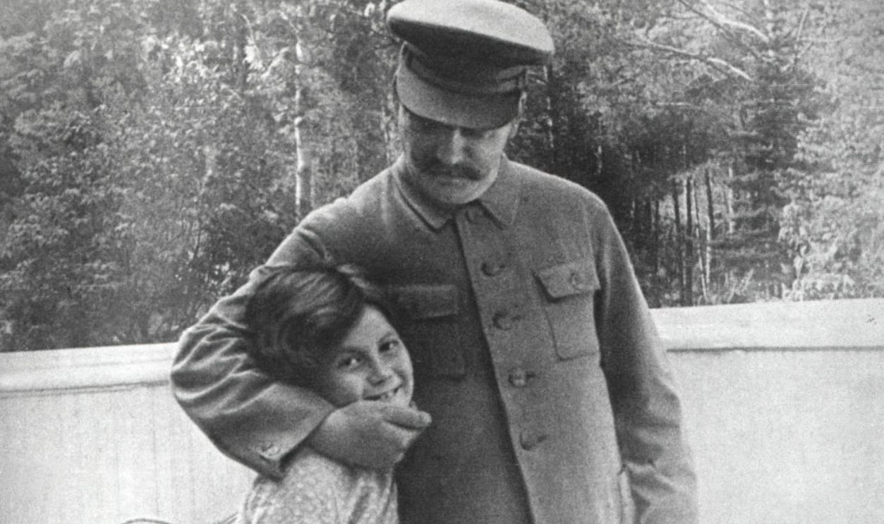 Russian Communist Party Leader Joseph Stalin (1879 - 1953) with his daughter Svetlana Alliluyeva, Moscow 1933.