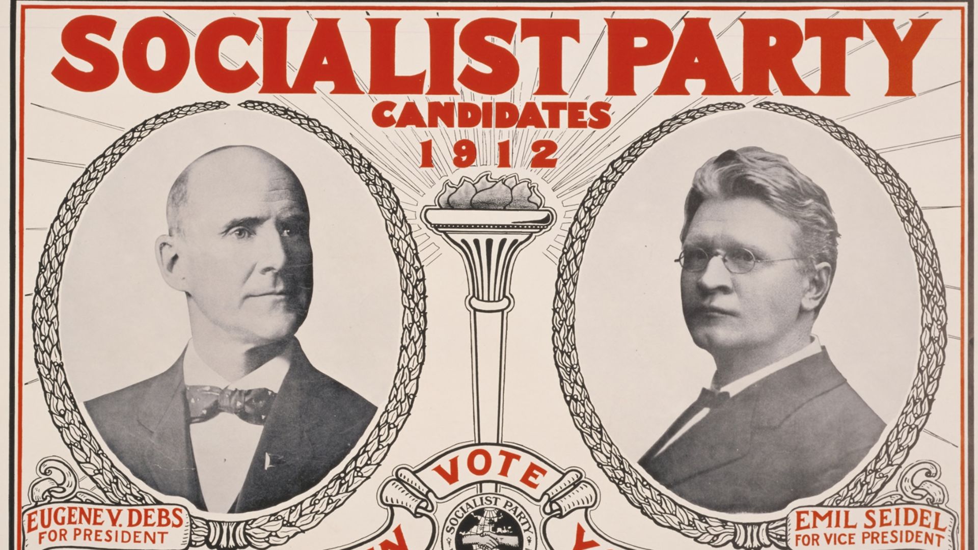 United States: Socialist Party: undated Slide 6 Socialist Party Candidates 1912