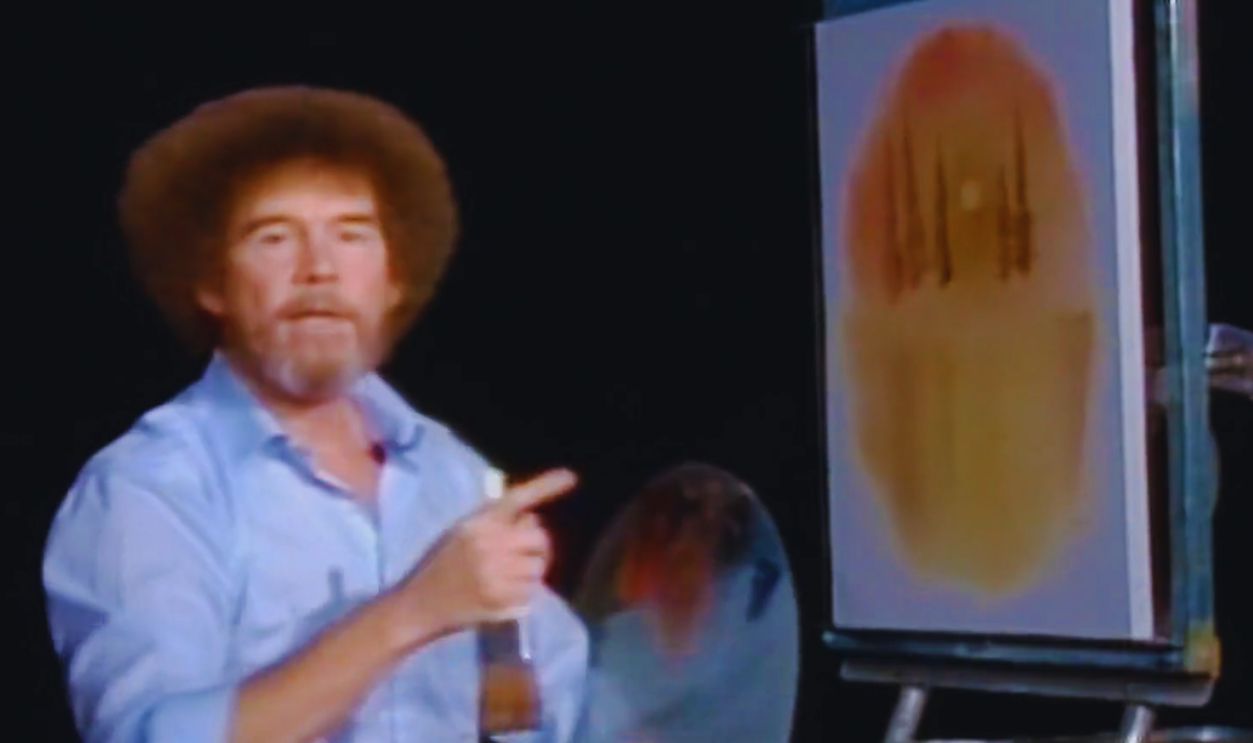 Screenshot from Bob Ross: Happy Accidents, Betrayal & Greed (2021)