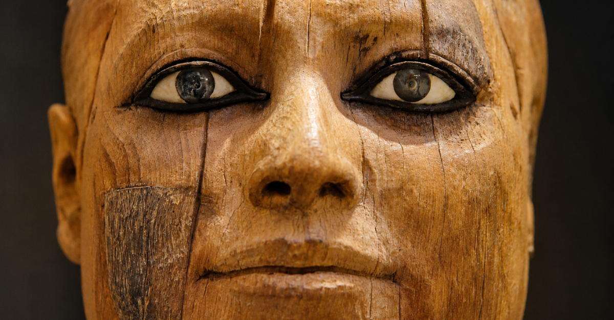Wooden statue of high rank official Kaaper, Old Kingdom, (around 2500 BCE)