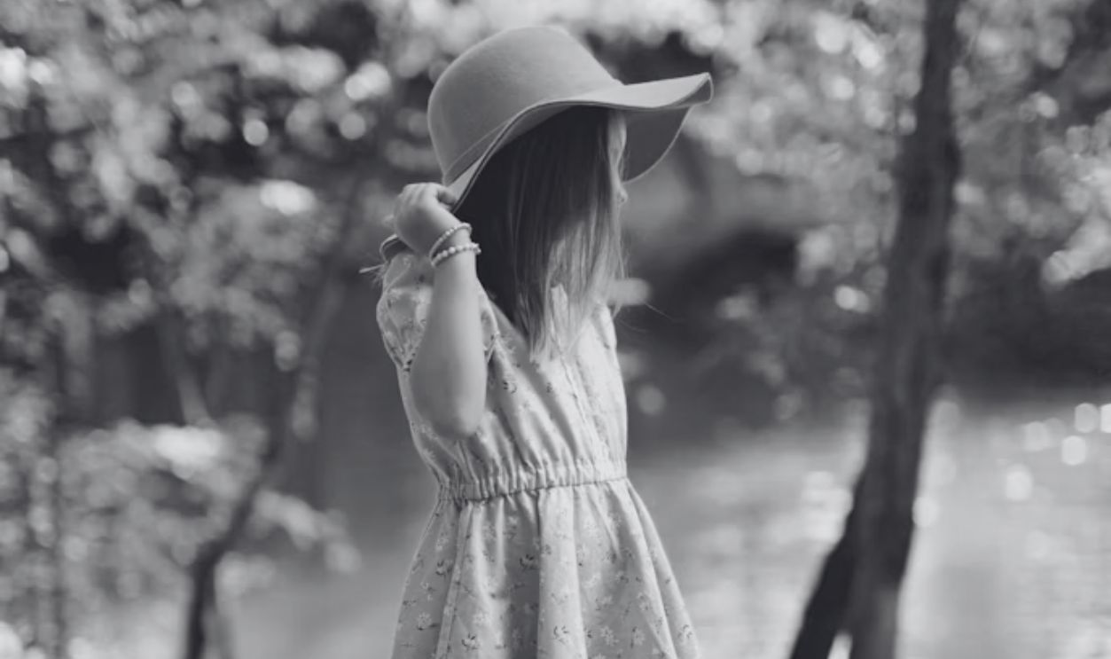 girl in a dress