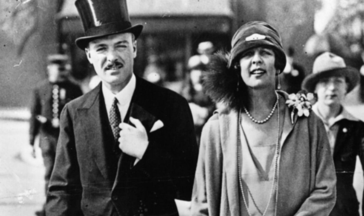 circa 1925: Princess Charlotte Louise Juliette of Monaco 1898 - 1977), adopted by Prince Louis II of Monaco, with her husband, Count Pierre Polignac.