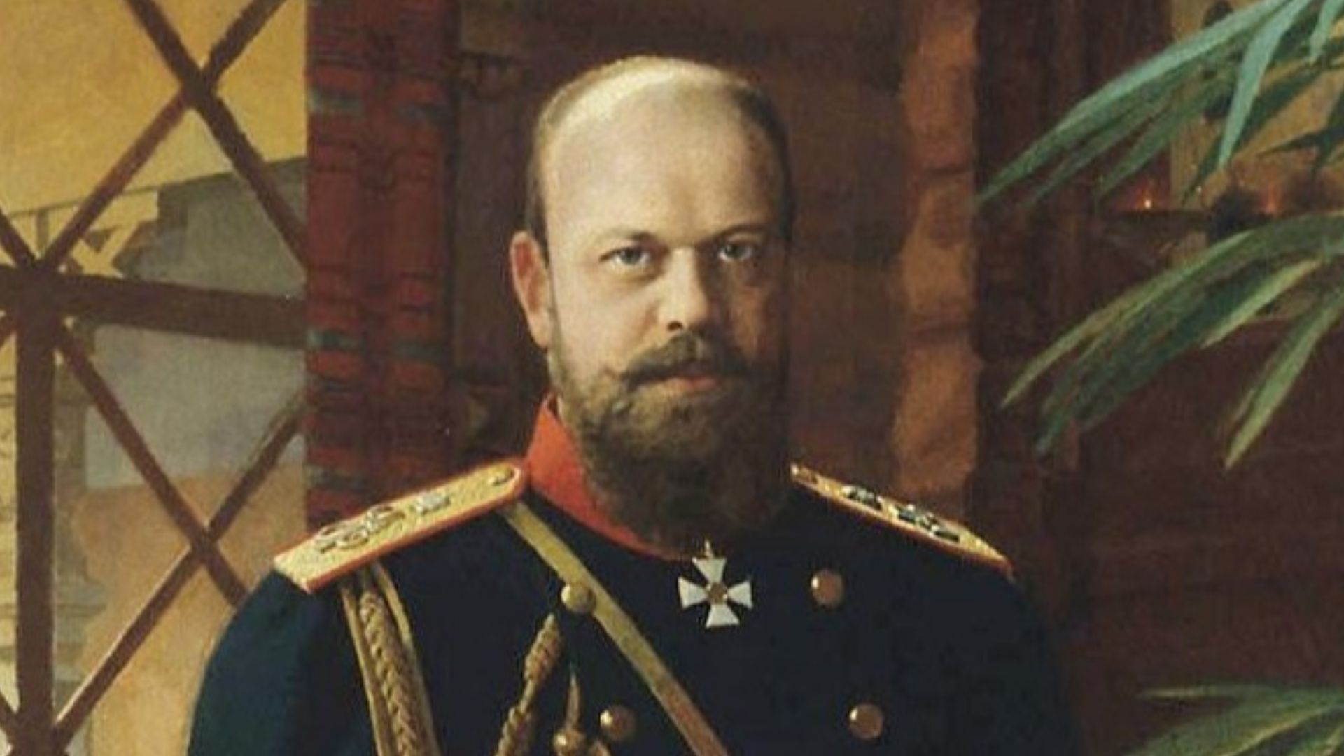 Portrait of Emperor Alexander III by Nikolai Dmitriev-Orenburgsky (1837-1898)