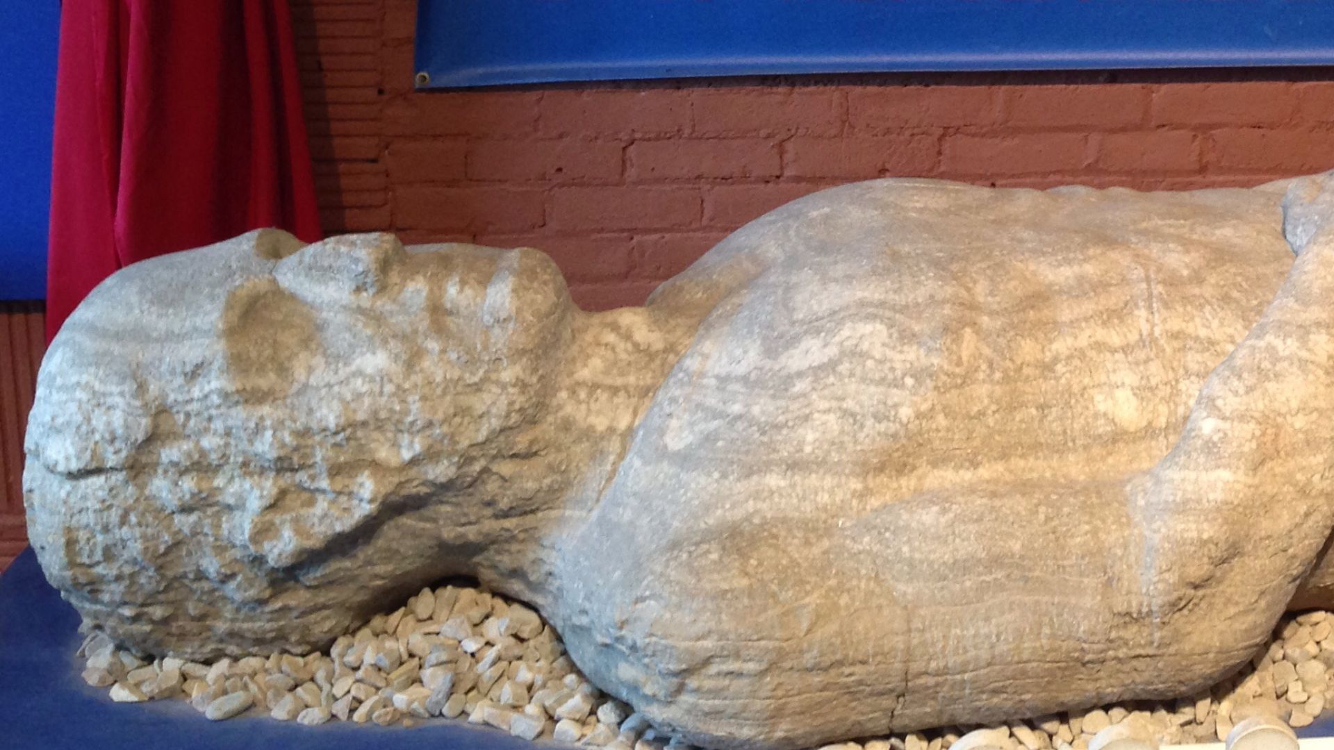 The Cardiff Giant at the Farmers' Museum in Cooperstown.