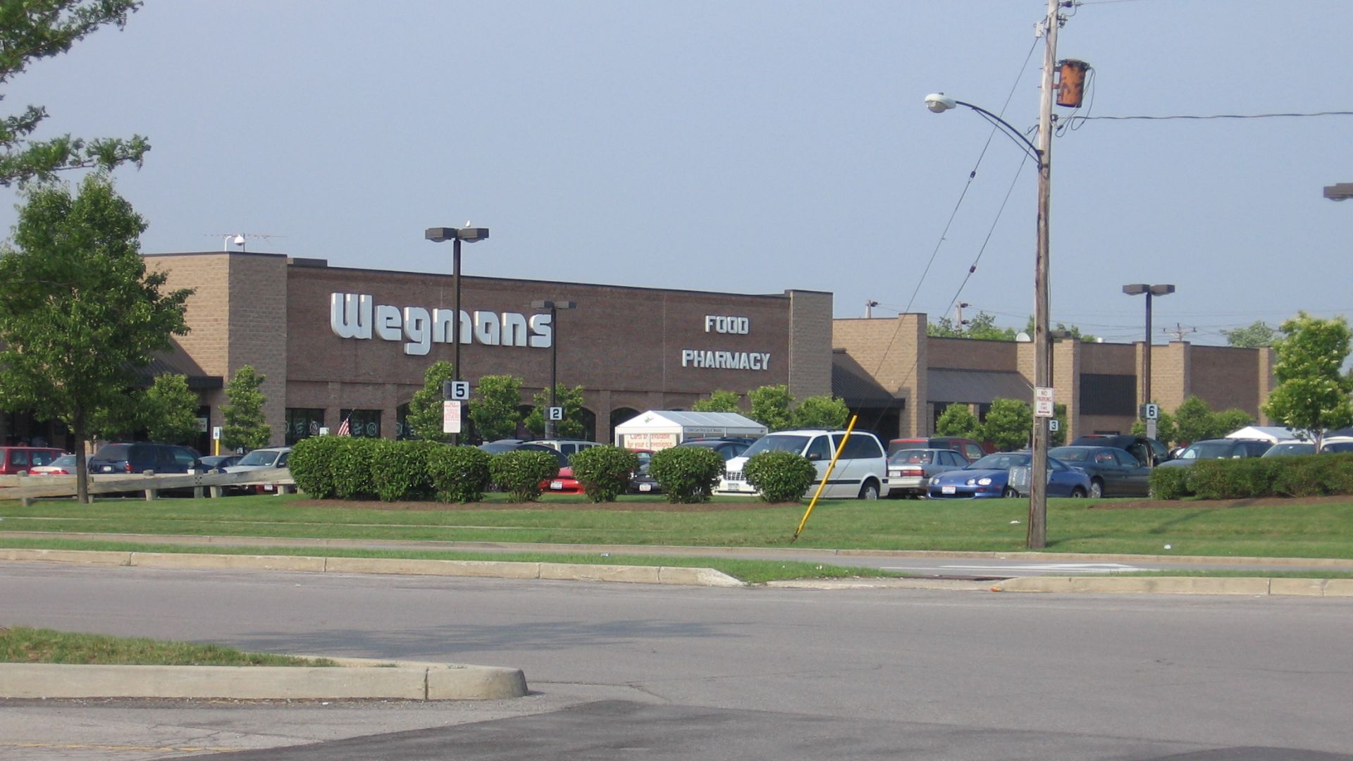 Description: Photograph of a Wegmans store exterior on Alberta Dr. in Amherst, NY across from the Boulevard Mall.
Source: Photograph taken by Jerome C. Skeene on 1 July 2006.
Copyright: © Jerome C. Skeene.