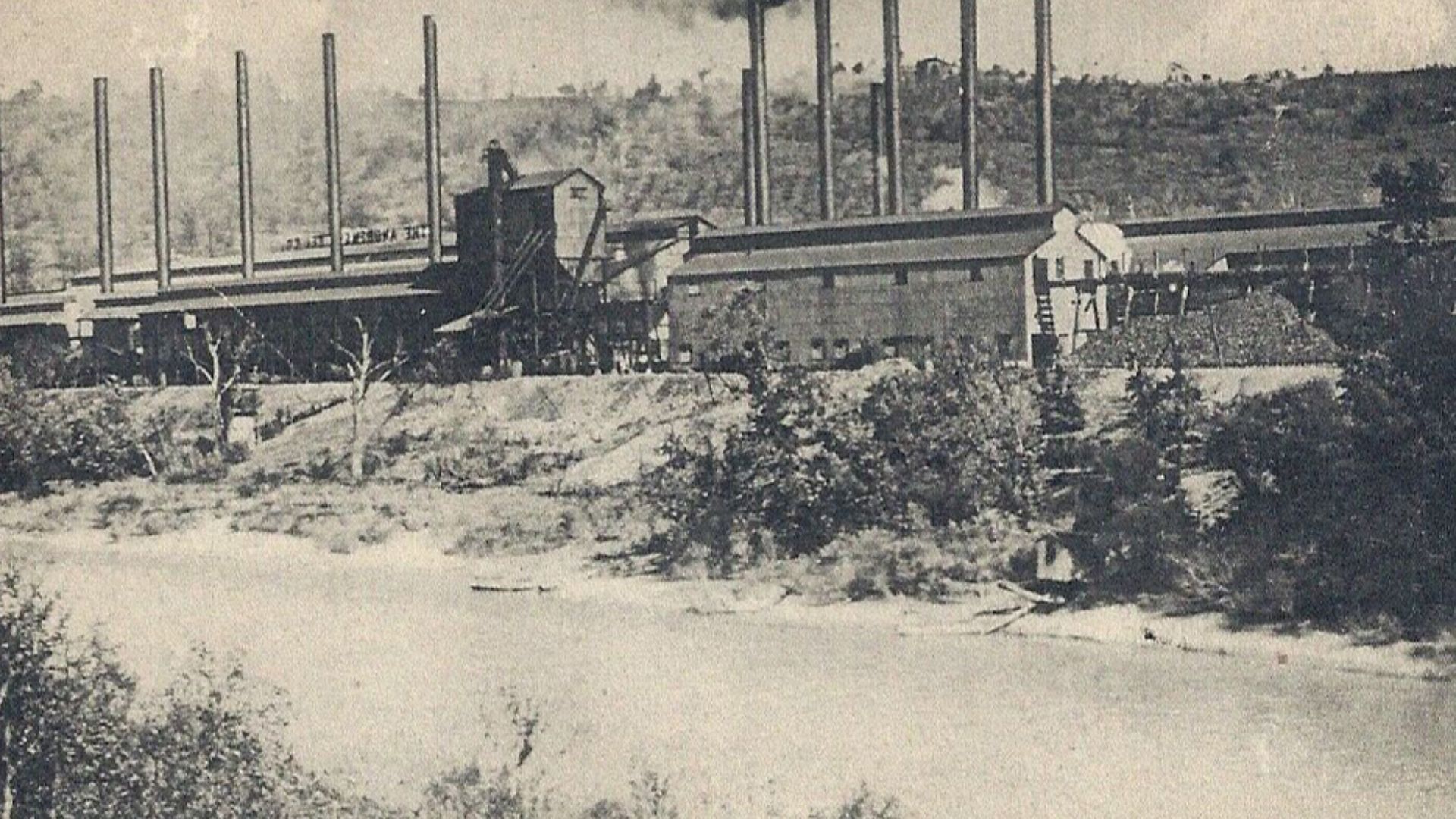 Andrews Steel Mill, Newport, 1919 Postcard