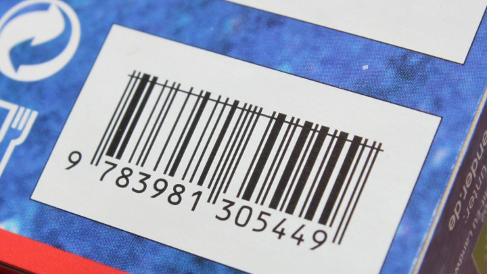 Barcode with vertical line for