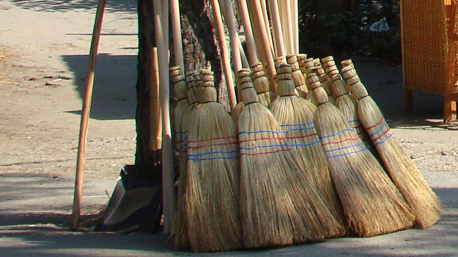 Brooms for street sale