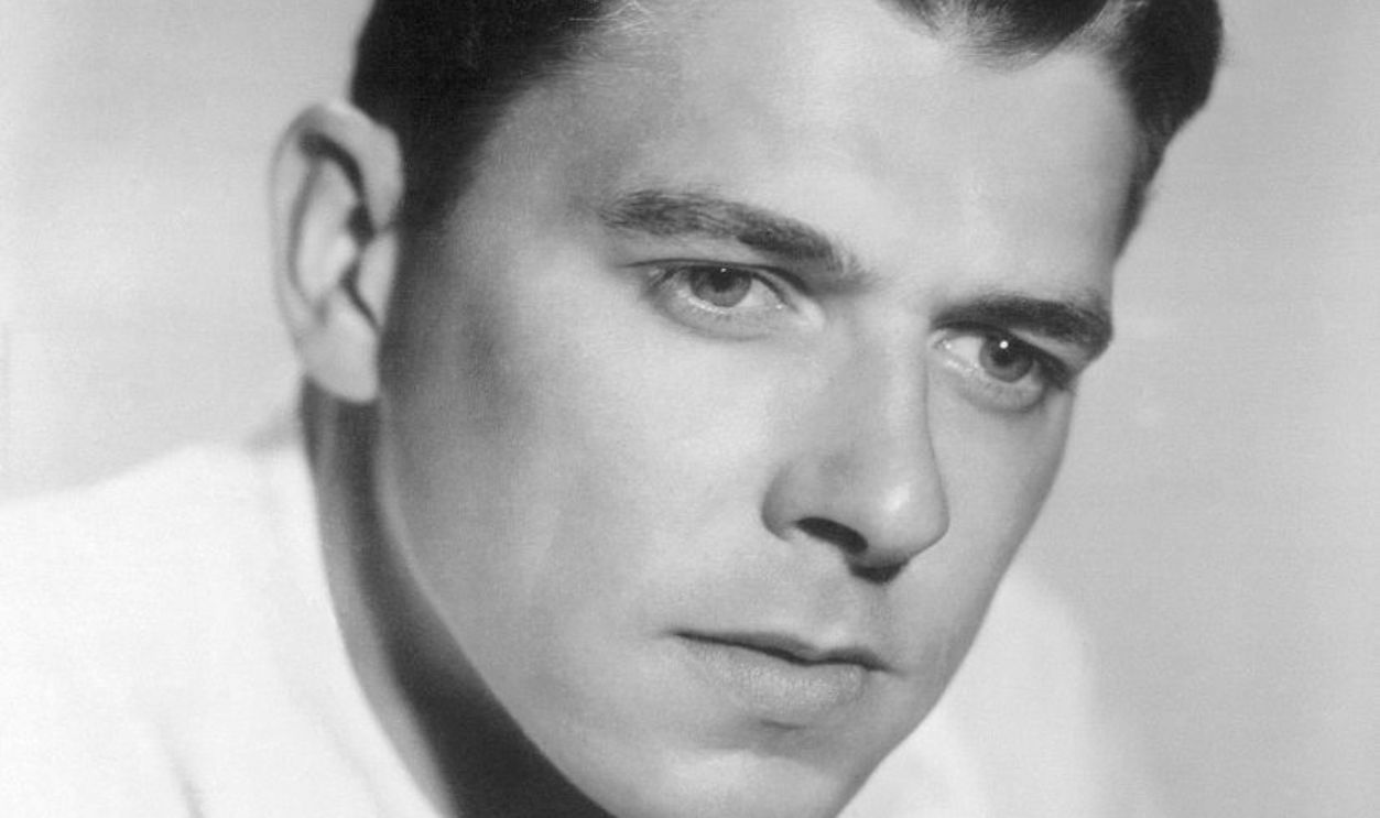 (Original Caption) In Hollywood Days. Direct from the files of Warner Brothers, this is a portrait of Ronald Reagan in his early Hollywood years. Reagan, who played a lot of