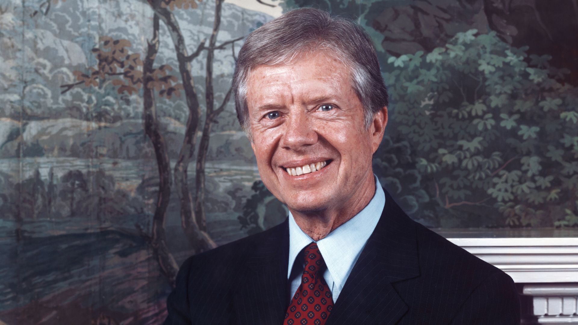 Photograph portrait of Jimmy Carter by Ansel Adams, 1979 (61.2cm x 52.1cm (24 1/8