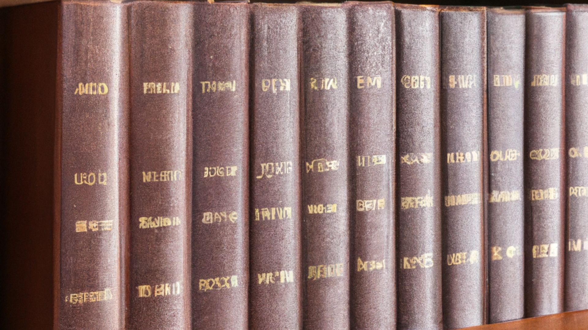 Encyclopedia, with writing that is not discernable, on a wooden bookshelf. Image created by the program DALL-E. For ethical reasons and to maintain full disclosure, the watermark has been left on the image. Generated from the prompt