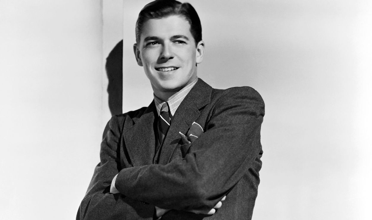 (Original Caption) Publicity handout shows Ronald Reagan as a young Warner brothers and Vitaphone pictures actor. Undated photograph.
