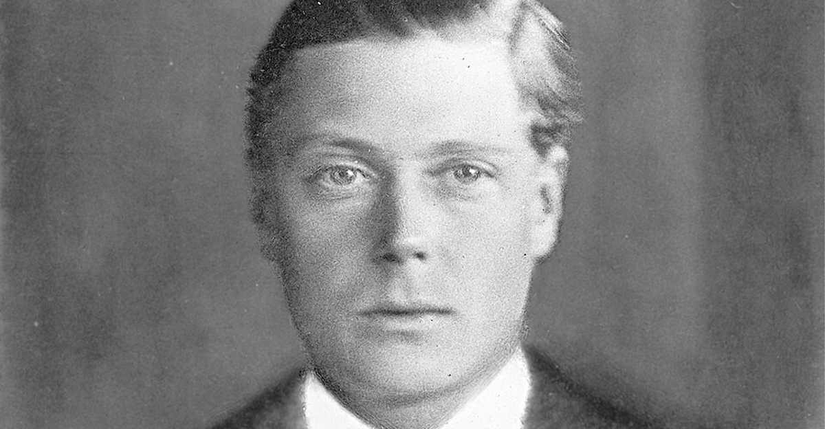 Black and white image of Edward VIII