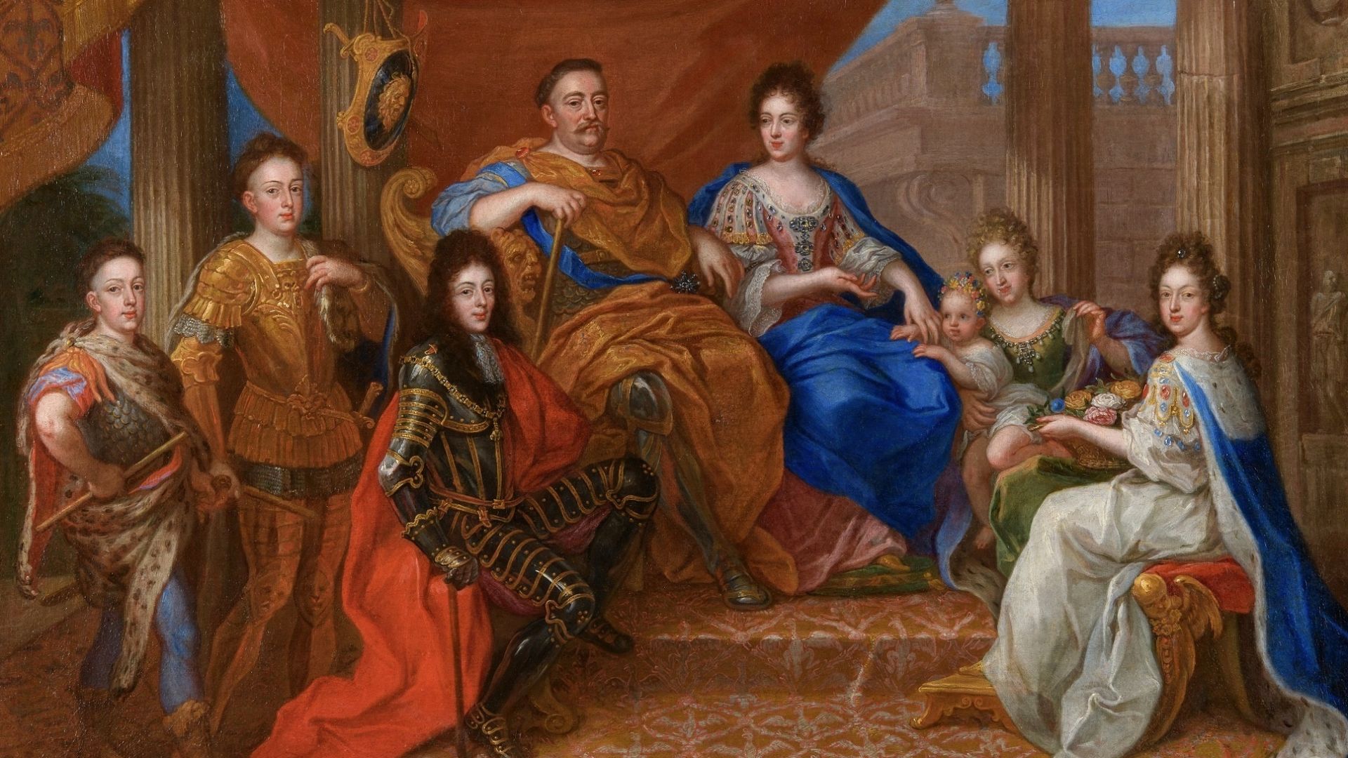 Portrait of King Jan III surrounded by his family