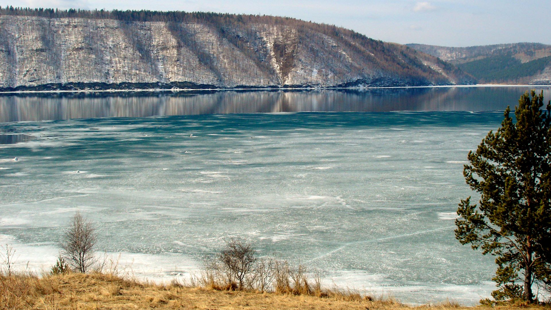 River Angara at Talzy close to Lake Baikal