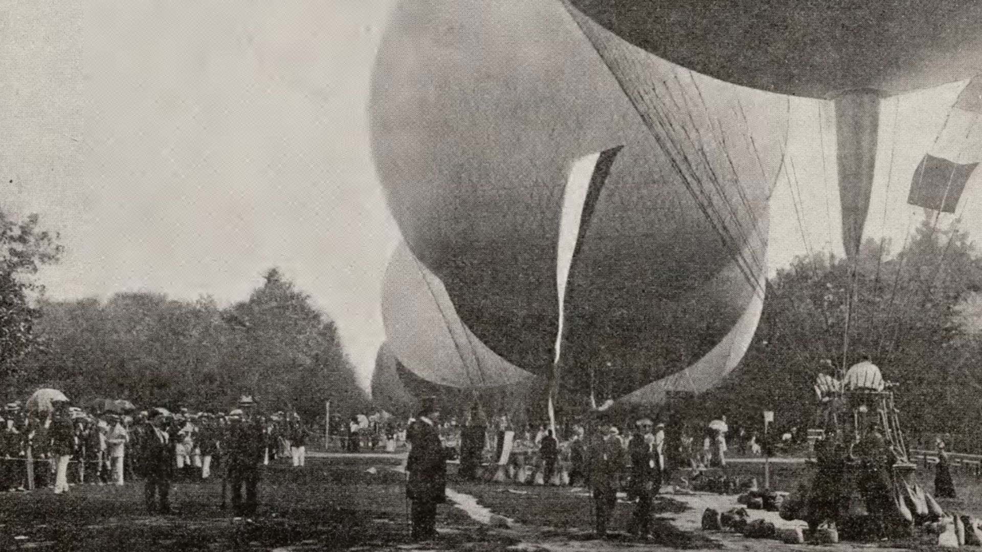 1900 Olympic ballooning event at Le Parc d'aerostation, Paris