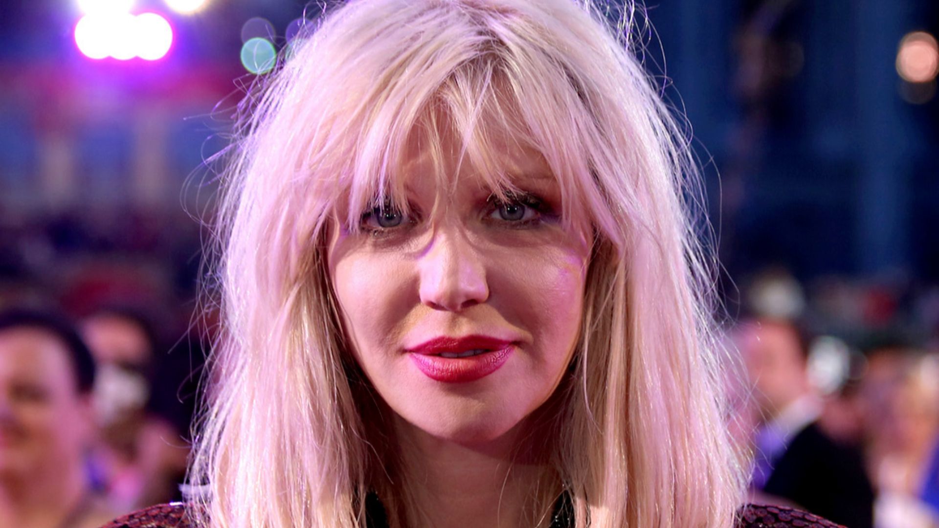 Life Ball 2014: Courtney Love on the red carpet on the square in front of the Rathaus (Town Hall) of Vienna, Austria.