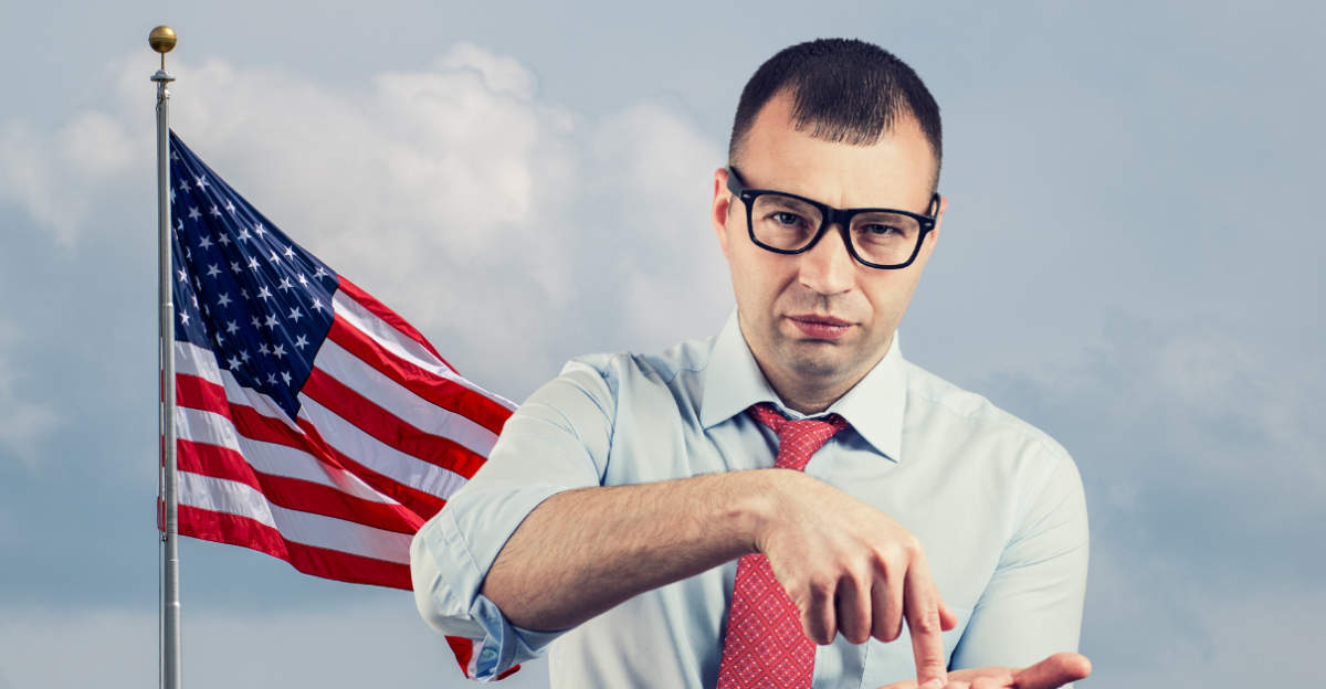 Serious business man in glasses asking for more money to pay back debt
