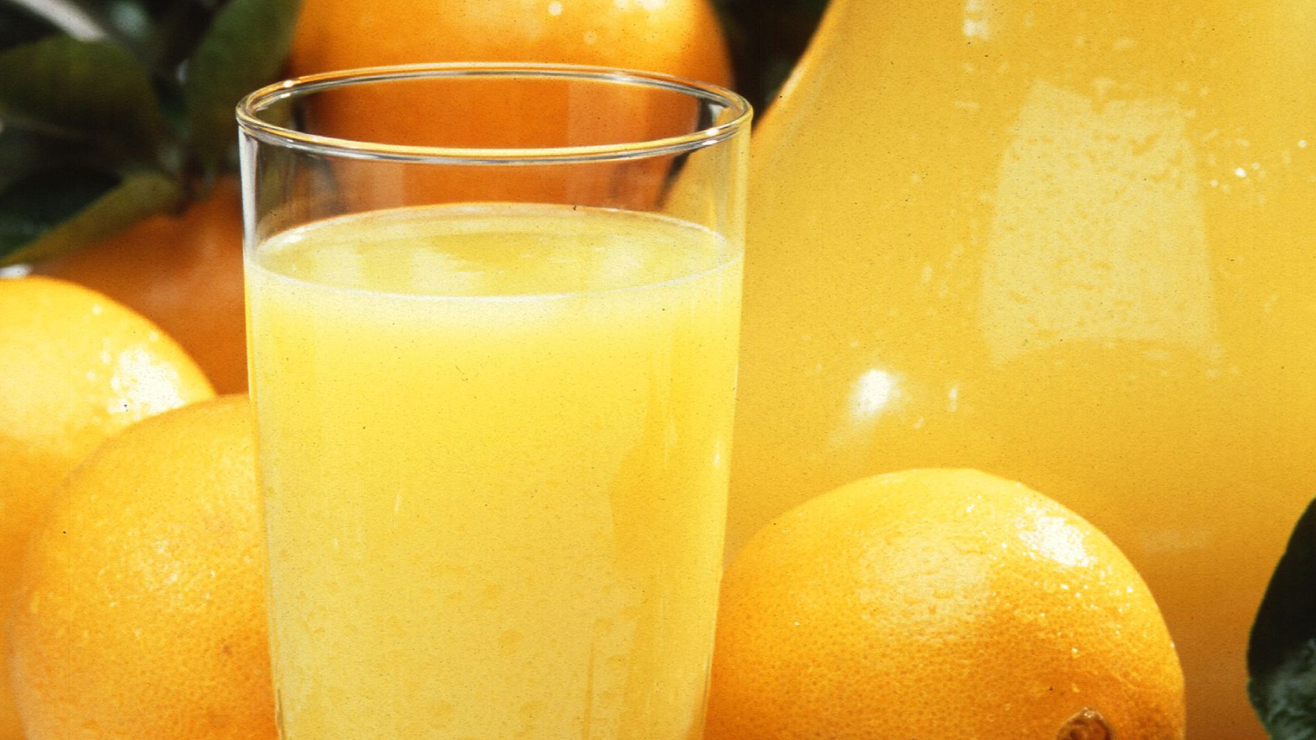 Original Caption: Fifty years ago, frozen orange juice was just a flavorless commercial flop. The only orange juice you could get back then was either squeezed from fresh oranges, mixed from a relatively tasteless concentrate, or poured from a can-and it 