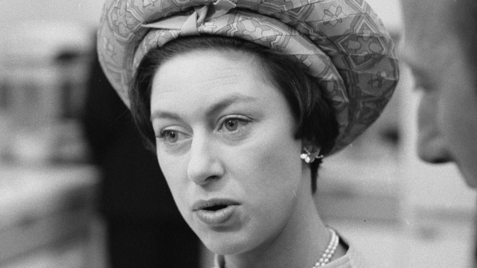 Prinses Margaret en Lord Snowdon op de tentoonstelling Museumplein, Prinses Margaret (kop)