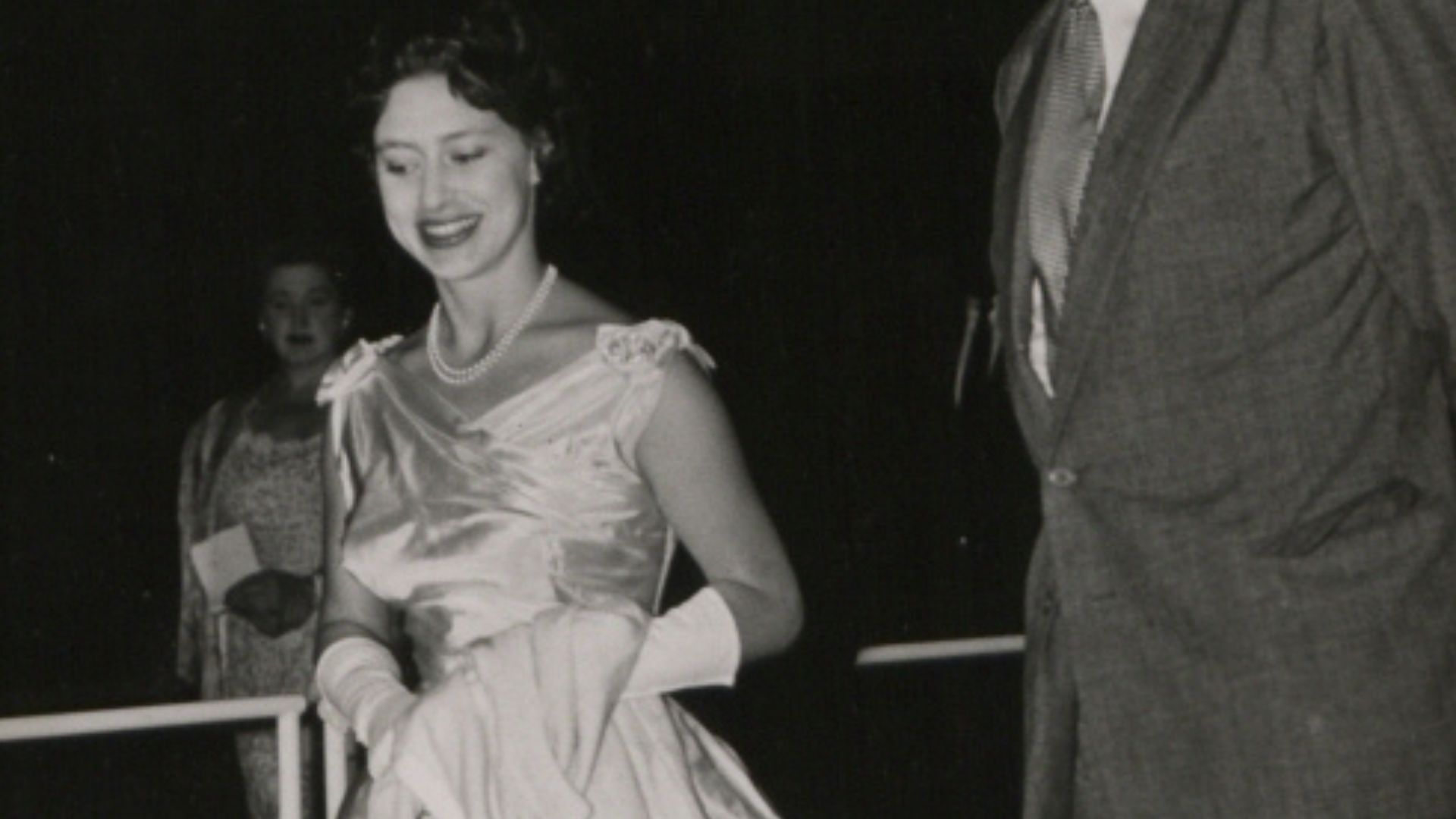 Sir Raynor Arthur welcomed Her Royal Highness Princess Margaret when she made a brief visit to Nassau in May 1958