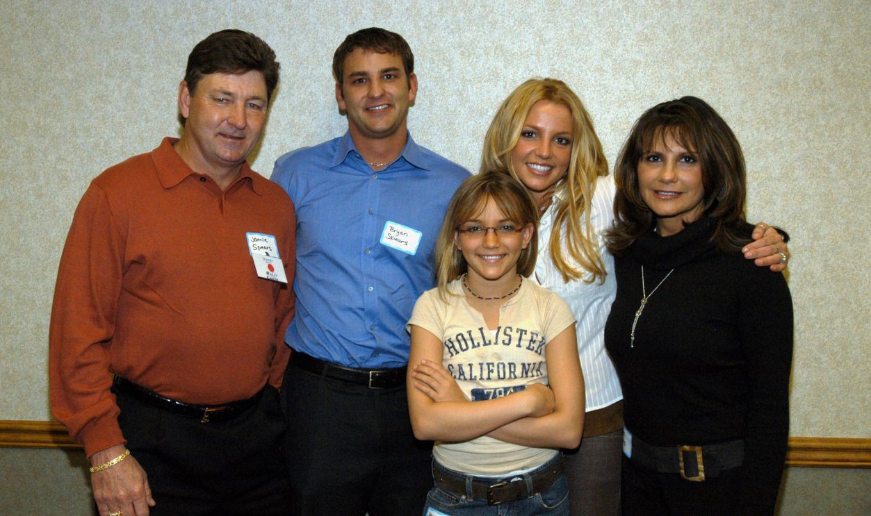 Britney Spears's family: Jamie Spears, Bryan Spears, Jamie-Lynn Spears, Britney Spears and Lynne Spears 