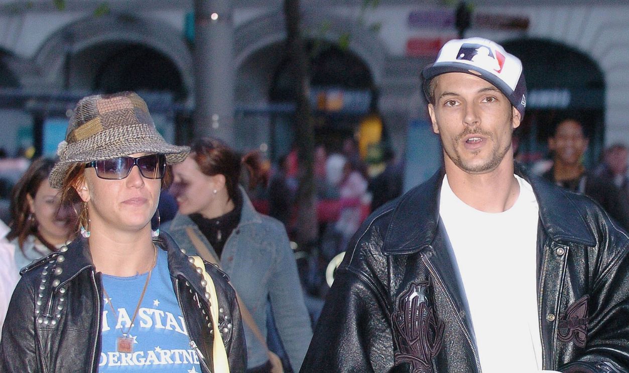 Pop superstar Britney Spears and new boyfriend Kevin Federline spend time together in Amsterdam on May 6, 2004 in The Netherlands. Federline is a dancer and the pair have apparently been friends for a while ahead of becoming a couple