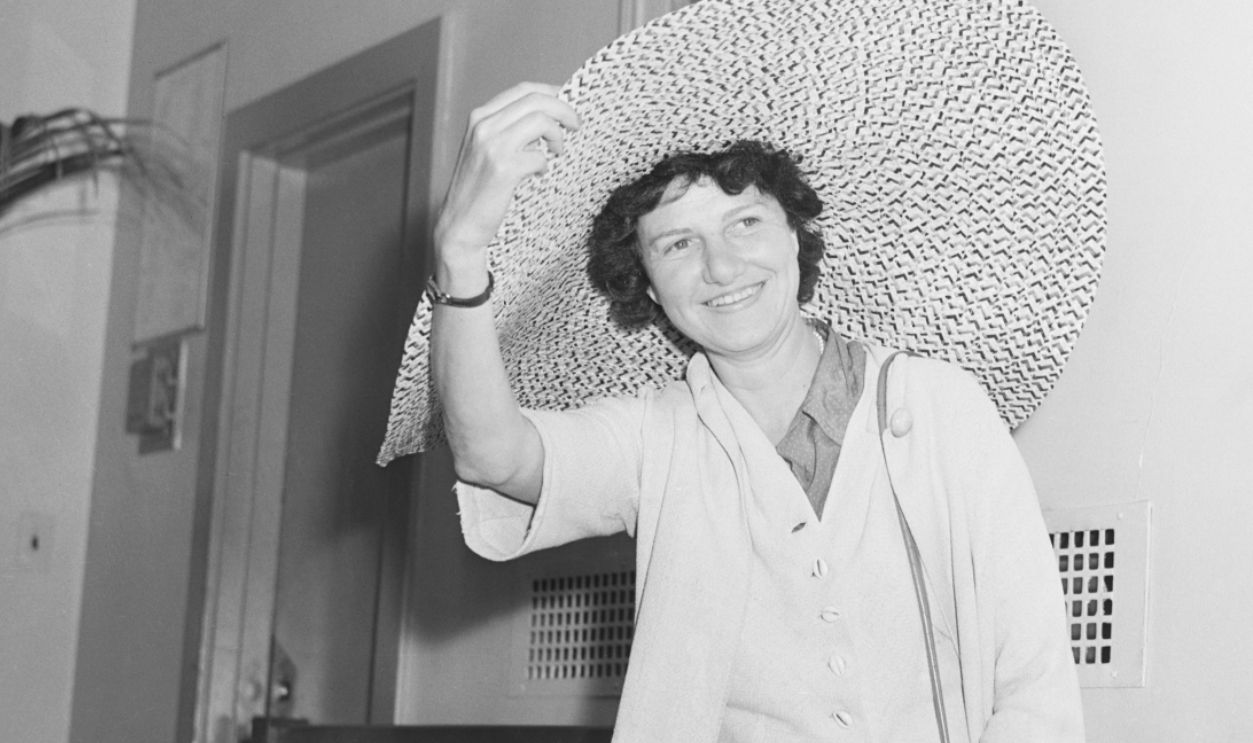 (Original Caption) 7/14/41-New York: Mrs. Marguerite S. Guggenheim, above, arrived July 14 from unoccupied France aboard the Atlantic Clipper. Mrs. Guggenheim is the daughter of Benjamin Guggenheim, a member of the copper mining family who went down with the Titanic.
