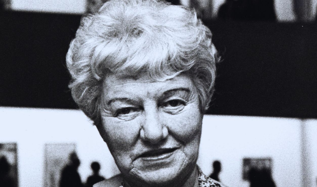 Peggy Guggenheim during Opening of the Guggenheim Museum at Guggenheim Museum in New York City, New York, United States.