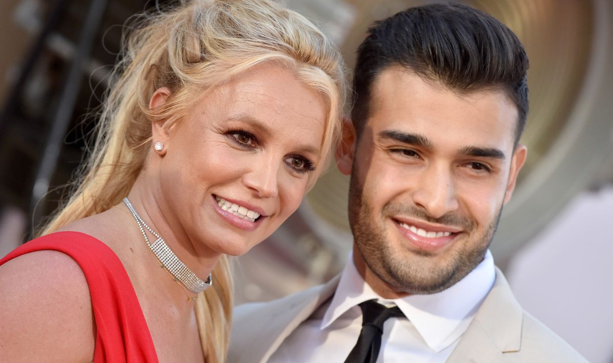 Britney Spears and Sam Asghari attend Sony Pictures' 