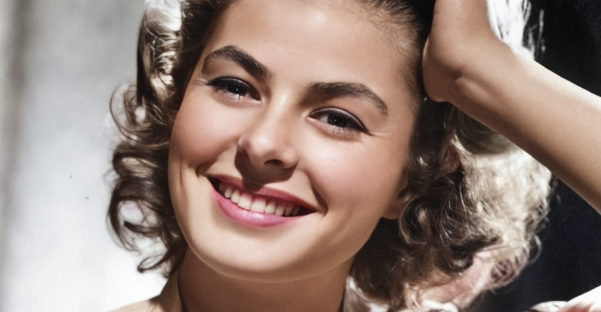 Ingrid Bergman smiling for a publicity photo