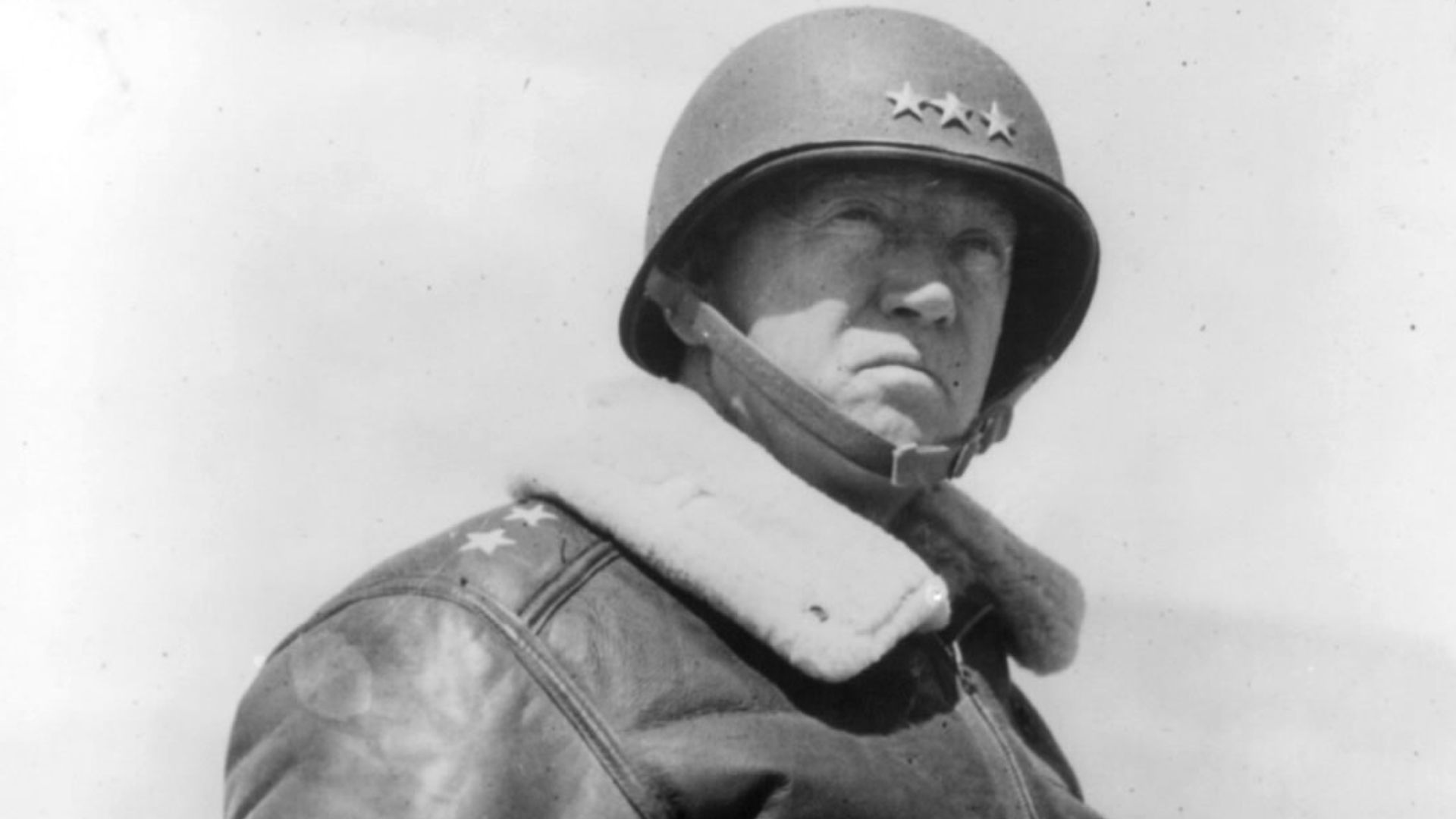 Lieutenant General George S. Patton Jr., 1943. (pictured before his promotion to full General). U.S. Army Signal Corps.