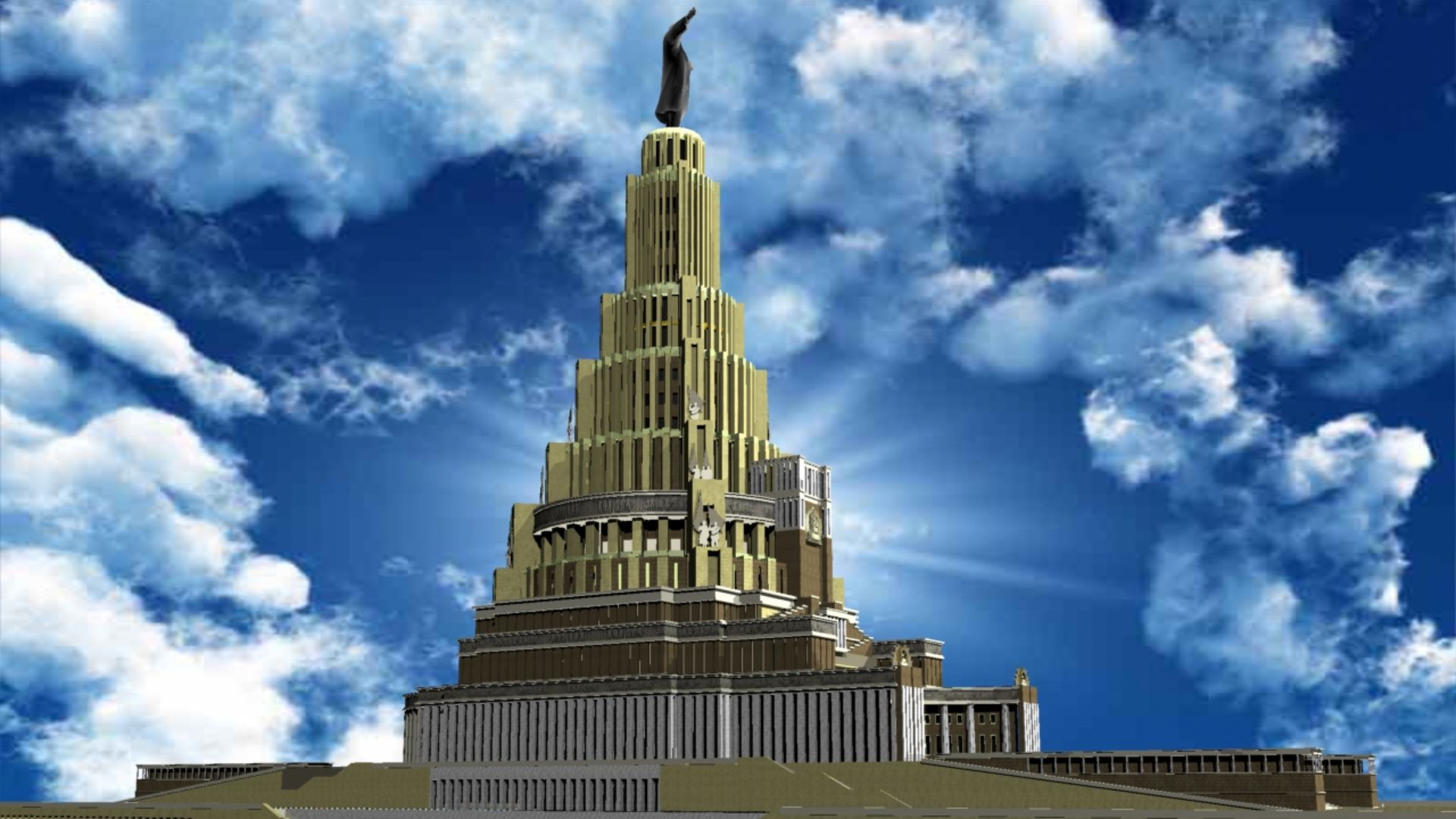 Palace of the Soviets, (done in 3D Max)