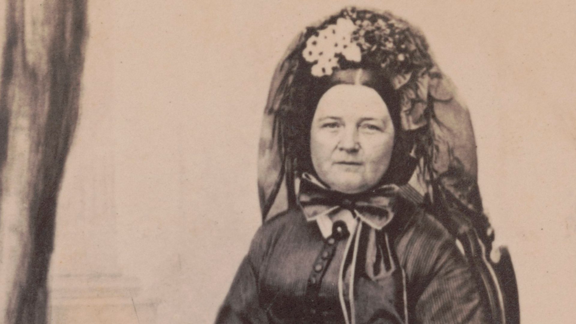 Title: Mary Lincoln in mourning attire] / Joseph Ward, 125 Washington Street, Boston
Abstract/medium: 1 photograph : albumen print on card mount ; mount 10 x 7 cm (carte de visite format)