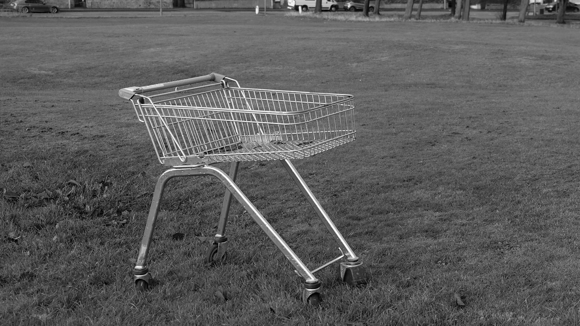 Abandoned shopping trolley