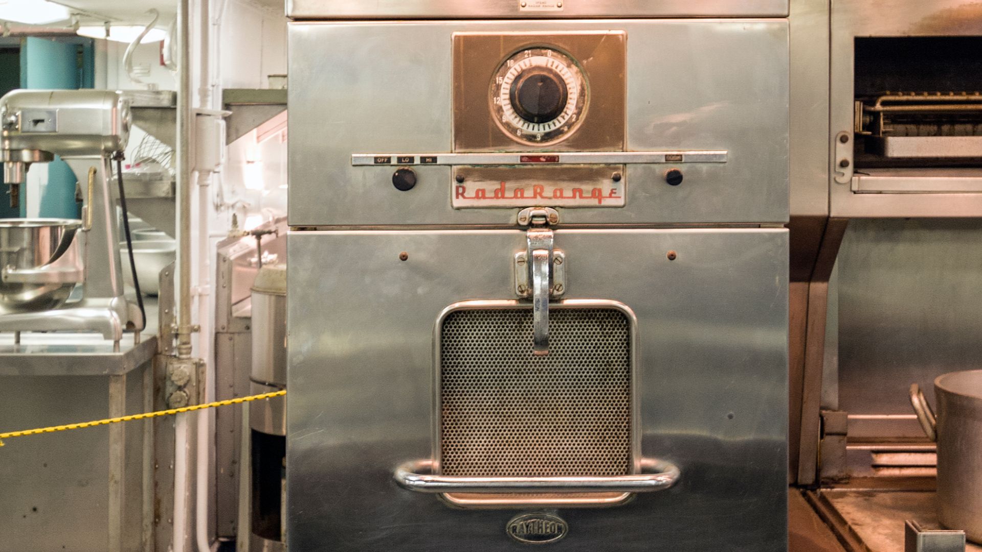 Raytheon microwave oven on the NS Savannah, Baltimore, Maryland, USA